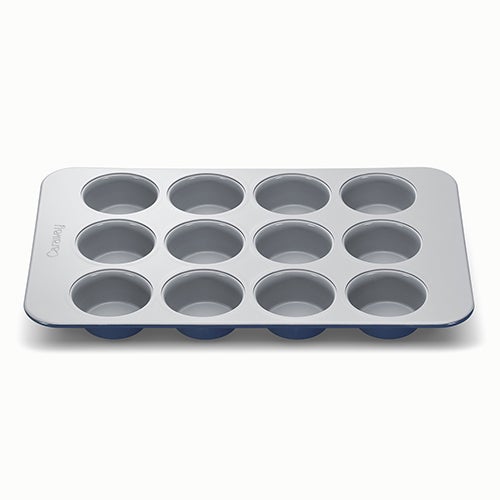 12 Cup Nonstick Ceramic Muffin Pan, Navy_0