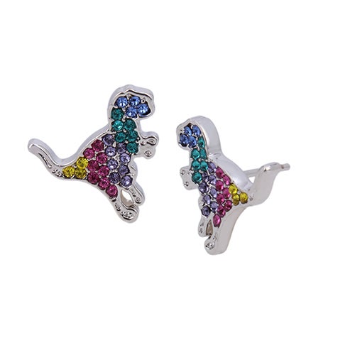 Pave Rexy Rainbow Crystal Stud Earrings_0