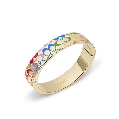 Rainbow Quilted C Bangle_0
