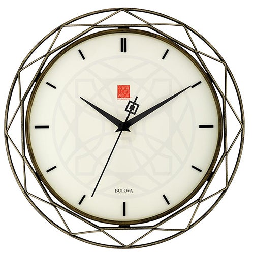 Luxfer Prism Frank Lloyd Wright Wall Clock_0