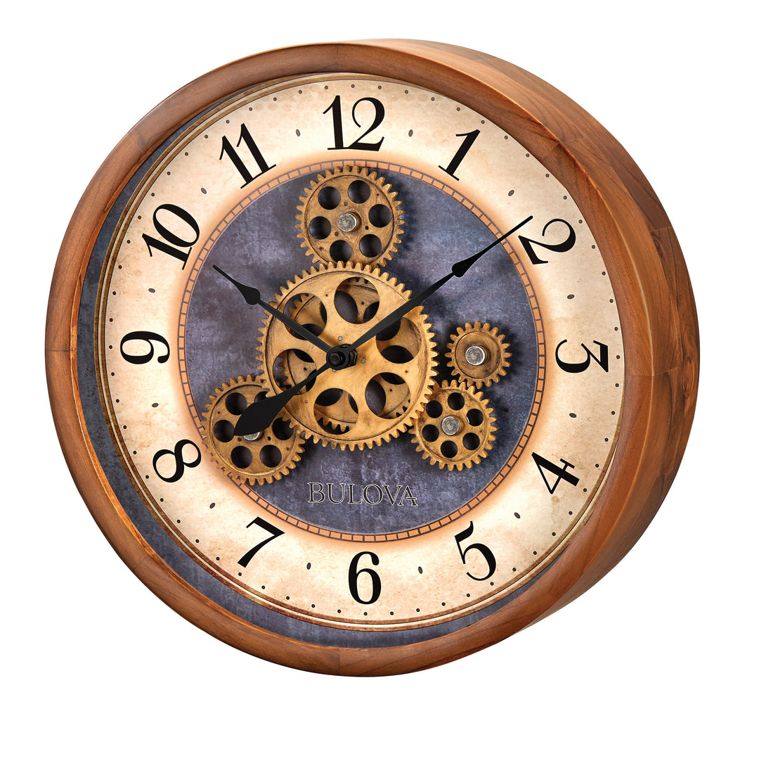 Gears in Motion Wood Wall Clock_0