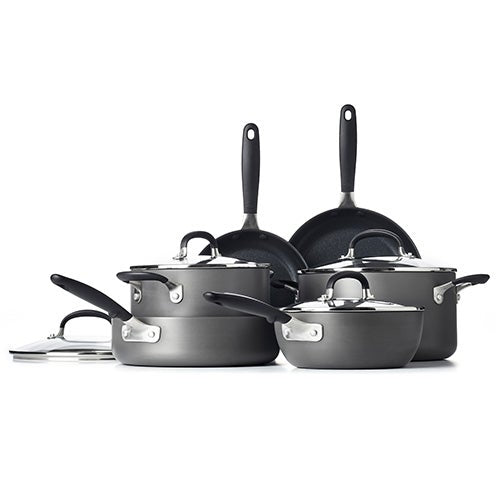 Good Grips 10pc Hard Anodized Nonstick Cookware Set_0