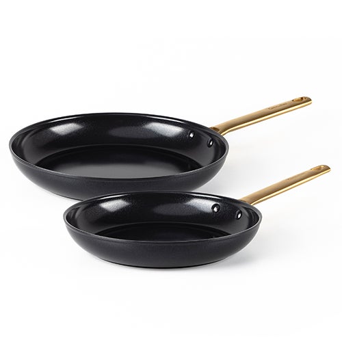Reserve Ceramic 2pc Fry Pan Set Black_0