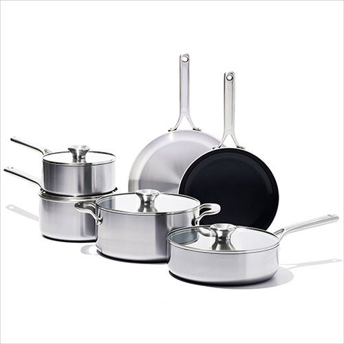 Mira Tri-Ply Stainless Steel 10pc Cookware Set_0