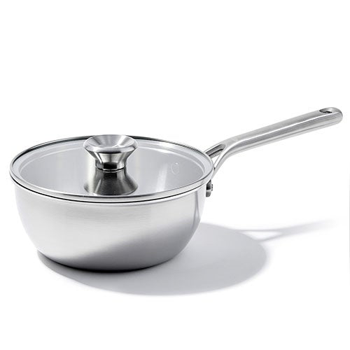 Mira Tri-Ply Stainless Steel 3.57qt Chef's Pan_0