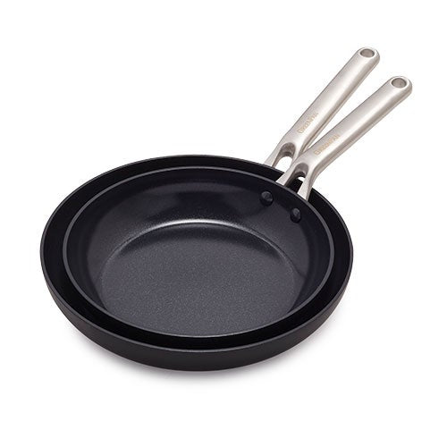 2pc Omega Advanced Healthy Hard Anodized Ceramic Nonstick Fry Pan Set_0