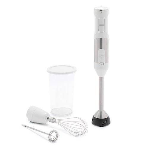 Variable Speed Immersion Hand Blender w/ Attachments, White_0