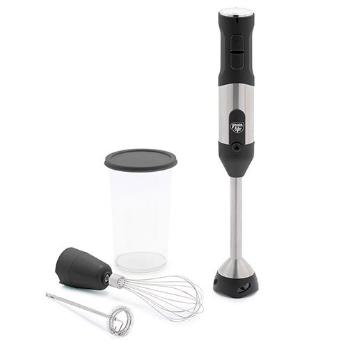 Variable Speed Immersion Hand Blender w/ Attachments, Black_0