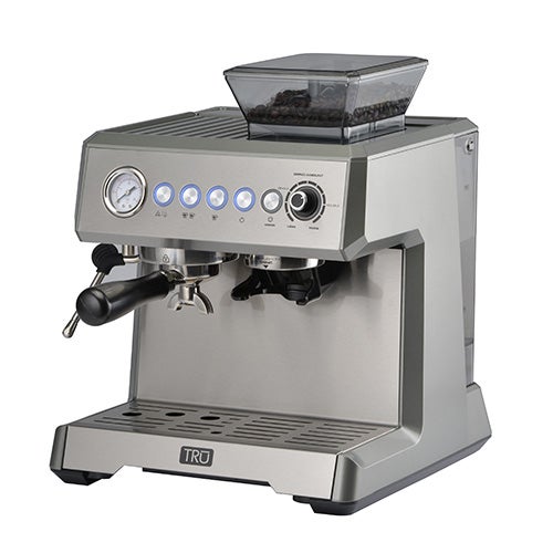 All-in-One Espresso Maker w/ Burr Grinder and Steam Wand_0