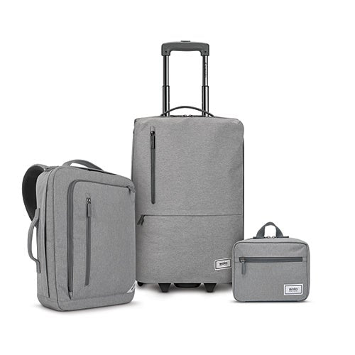 Travel Trio Bundle - Carry-On Backpack & Toiletry Kit_0