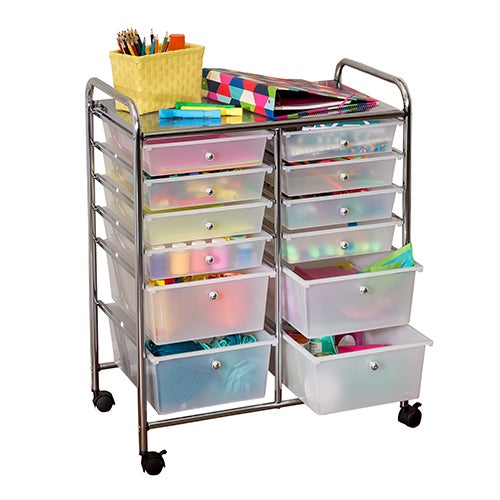 12-Drawer Rolling Storage Cart & Organizer_0