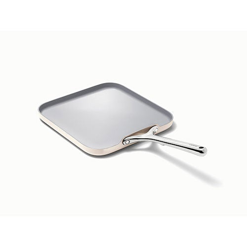 11" Square Flat Griddle Pan, Cream_0