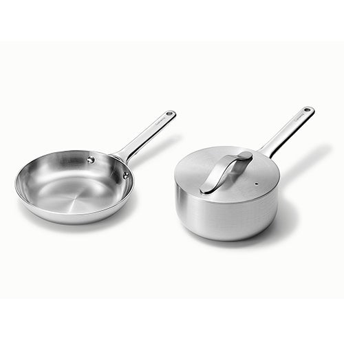 Stainless Steel Mini Duos Cookware Set - Mini Fry Pan & Mini Saucepan_0