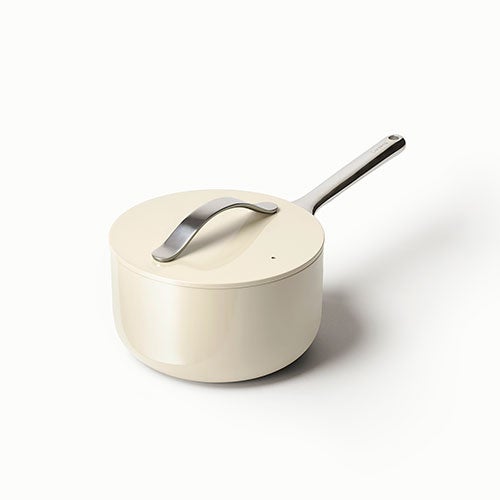 3qt Nonstick Ceramic Saucepan Cream_0