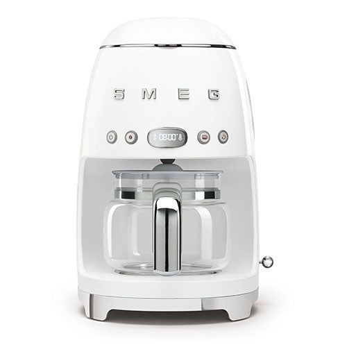50's Retro-Style 10 Cup Drip Filter Coffee Machine, White_0