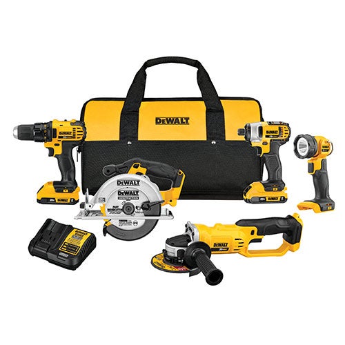 20V MAX Compact 5-Tool Combo Kit - Drill/Driver Impact Grinder Light Saw_0