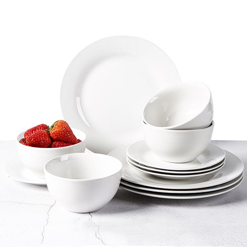 12pc Porcelain Dinnerware Set_0