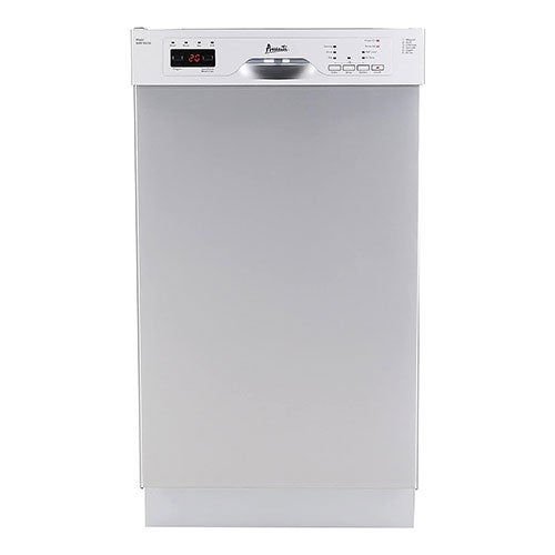 18" Compact Built-In Front Control Dishwasher Stainless Steel_0