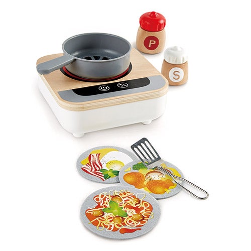 Fun Fan Fryer Wooden Tabletop Toy Stove Ages 3+ Years_0