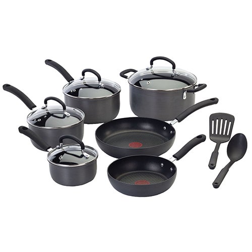 Ultimate 12pc Hard Anodized Nonstick Cookware Set Dark Gray_0