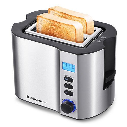 2 Slice Digital Stainless Steel Toaster w/ Countdown Timer_0