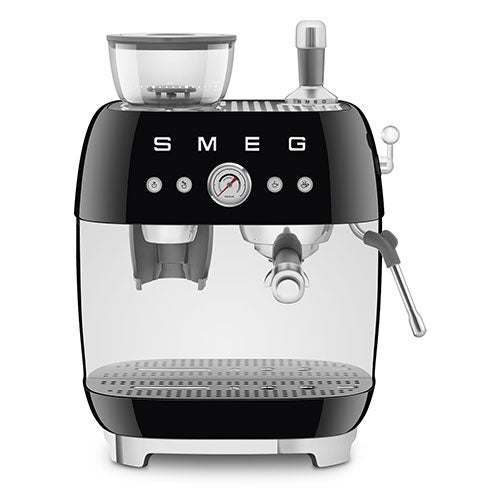 50's Retro-Style Semi-Automatic Espresso Machine, Black_0
