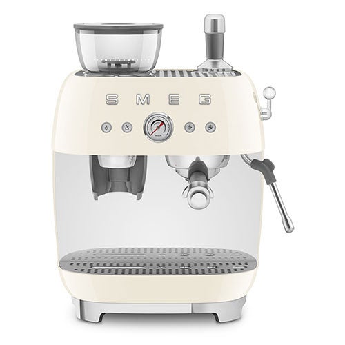 50's Retro-Style Semi-Automatic Espresso Machine, Cream_0