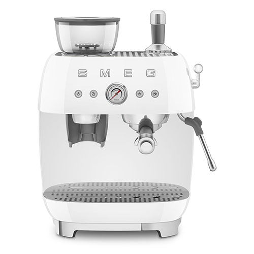 50's Retro-Style Semi-Automatic Espresso Machine, White_0