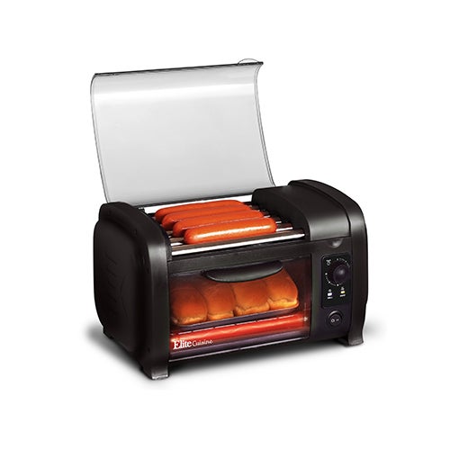Hot Dog Roller/Toaster Oven Black_0