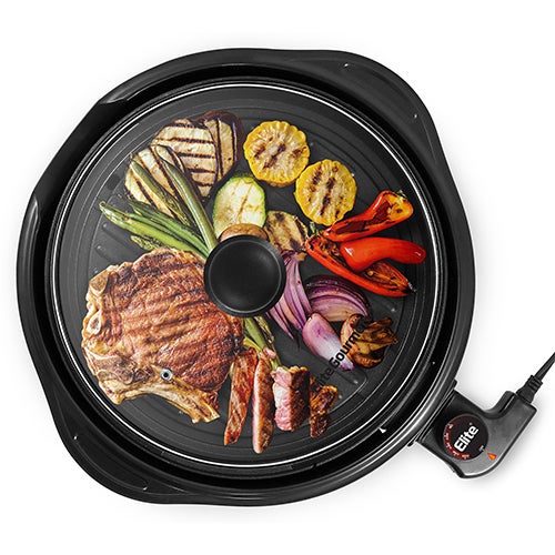 11" Nonstick Electric Indoor Grill w/ Glass Lid_0