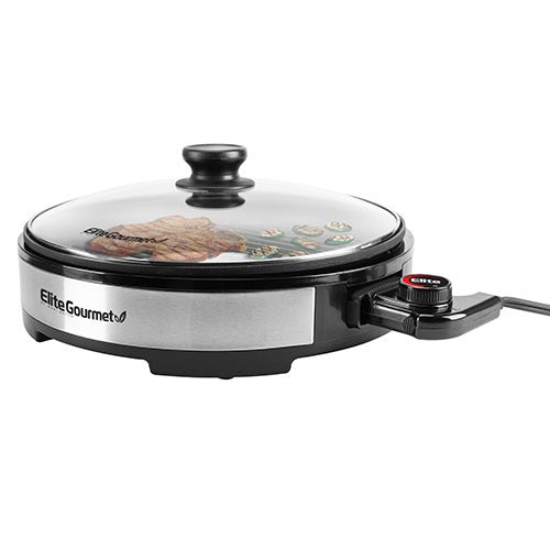 12" Stainless Steel Nonstick Electric Grill_0