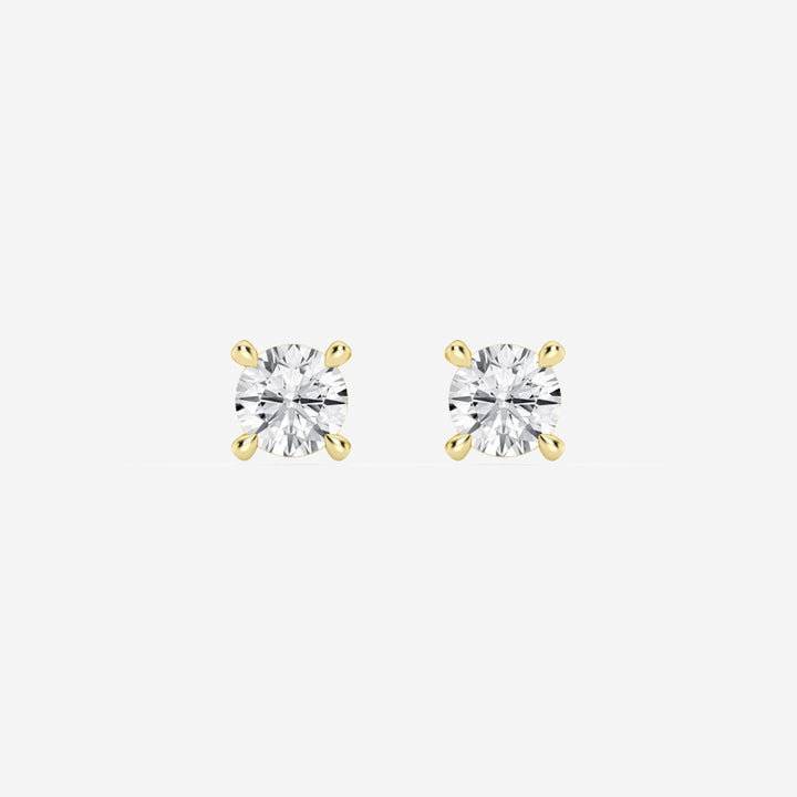 1ct tw LAB GROWN Diamond Earrings in 14kt Yellow gold_0