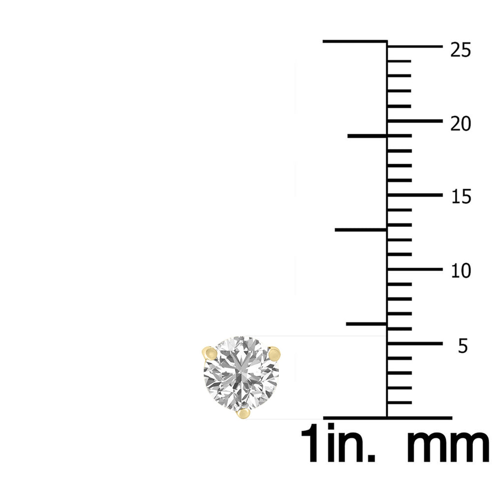 1.5ct tw LAB GROWN Diamond Earrings in 14kt Yellow gold_1