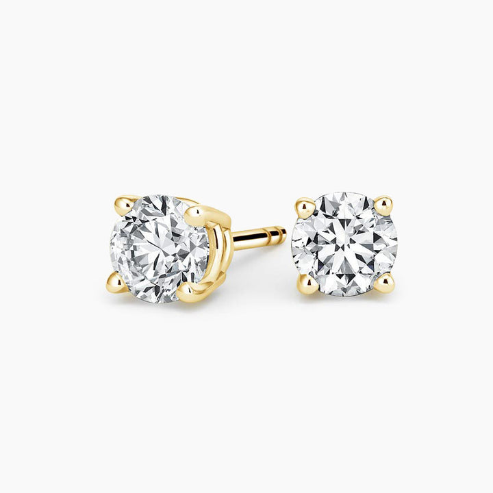 2ct tw LAB GROWN Diamond Earrings in 14kt Yellow gold_2