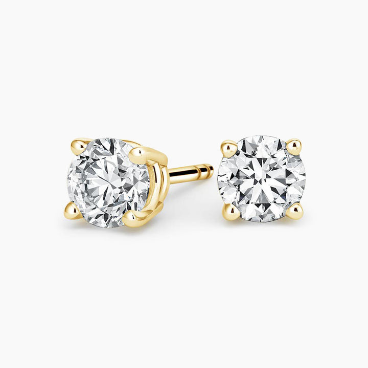 3ct tw LAB GROWN Diamond Earrings in 14kt Yellow gold_2
