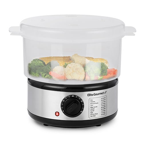 2.5qt 1-Tier Compact Stainless Steel Food Steamer_0