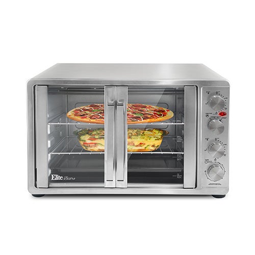 12 Slice French Door Convection Toaster Oven w/ Rotissserie_0