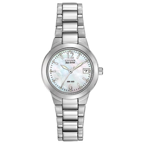Ladies Chandler Eco-Drive Silver-Tone Watch Mother-of-Pearl_0