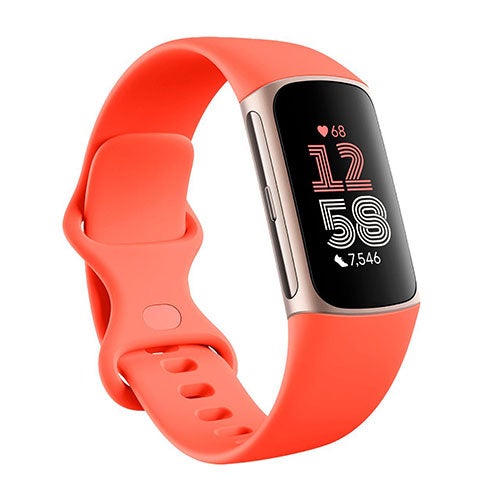 Charge 6 Fitness Tracker, Coral/Champagne Gold Aluminum_0