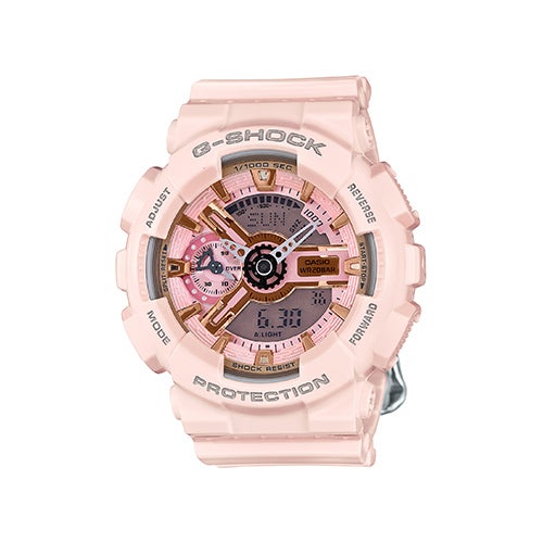 Ladies G-Shock S Series Ana-Digi Baby Pink Resin Watch_0