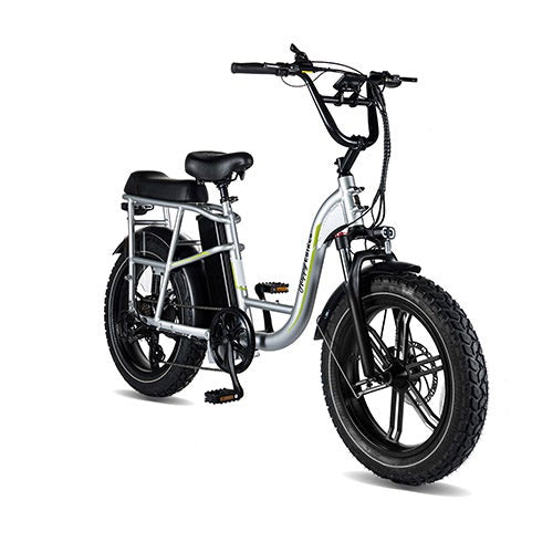 Happy Voyager Electric Bike, Silver_0