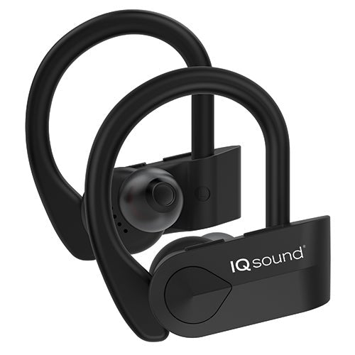 True Wireless Bluetooth Sport Earbuds w/ Charging Case Black_0