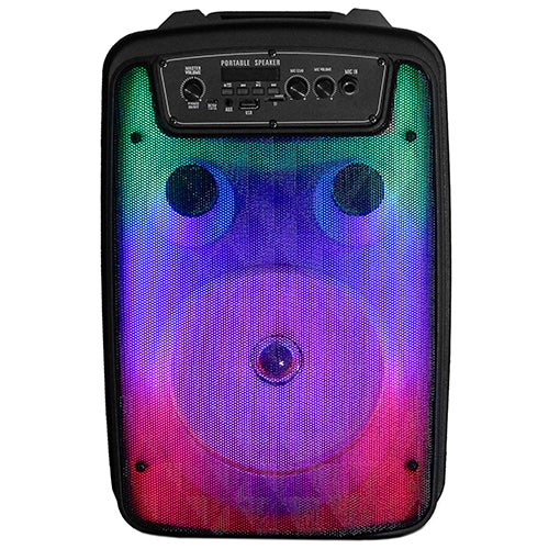 Fire Box 8" TWS Bluetooth Speaker w/ Light Show and Microphone_0