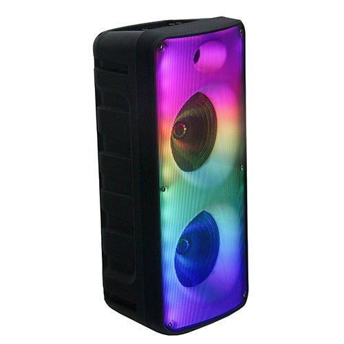 Fire Box 2 x 8" TWS Bluetooth Speaker w/ Light Show and Microphone_0