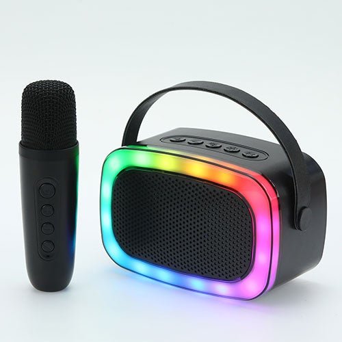 Mini Karaoke BT Speaker W/ Wireless Mic_0