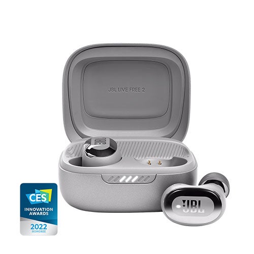 Live Free 2 TWS Noise Cancelling Earbuds Silver_0