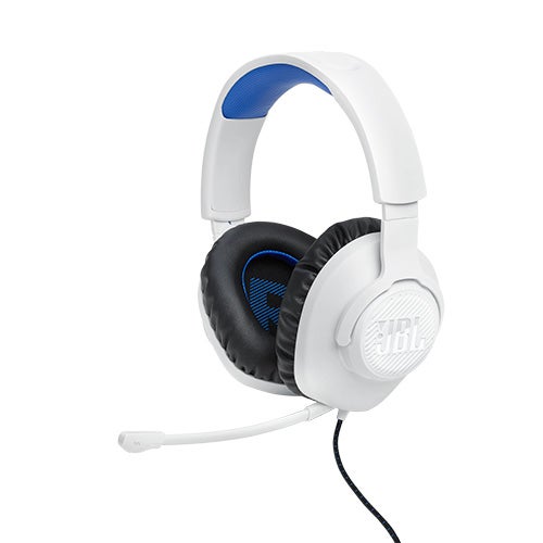 Quantum 100P Console Wired Gaming Headset for PlayStation White & Blue_0