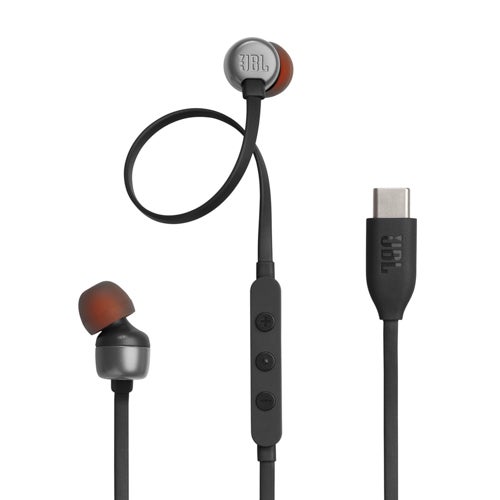 Tune 310C USB-C Wired Hi-Res Earbuds, Black_0