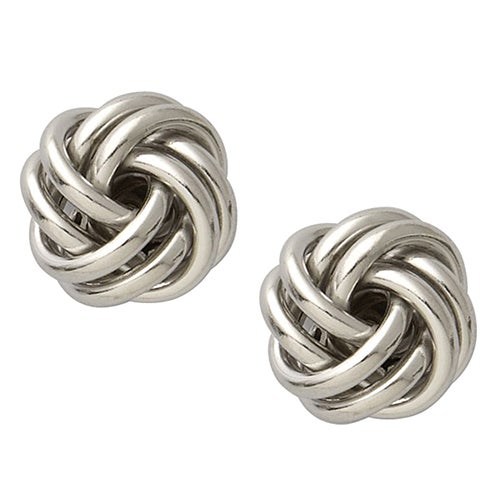 Sterling Silver Love Knot Earrings_0