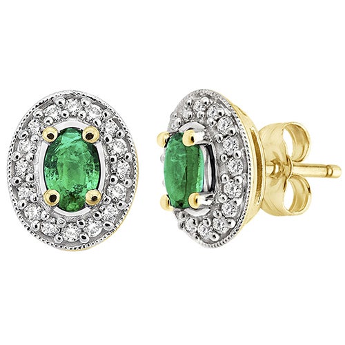 Diamond & Emerald Earrings_0